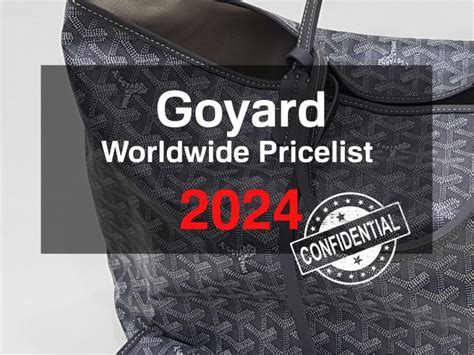 goyard japan price 2024.